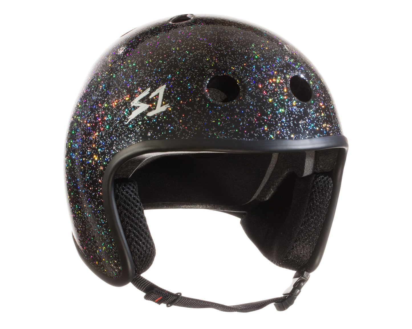 S1 Retro Lifer Helmet - Black Gloss Glitter